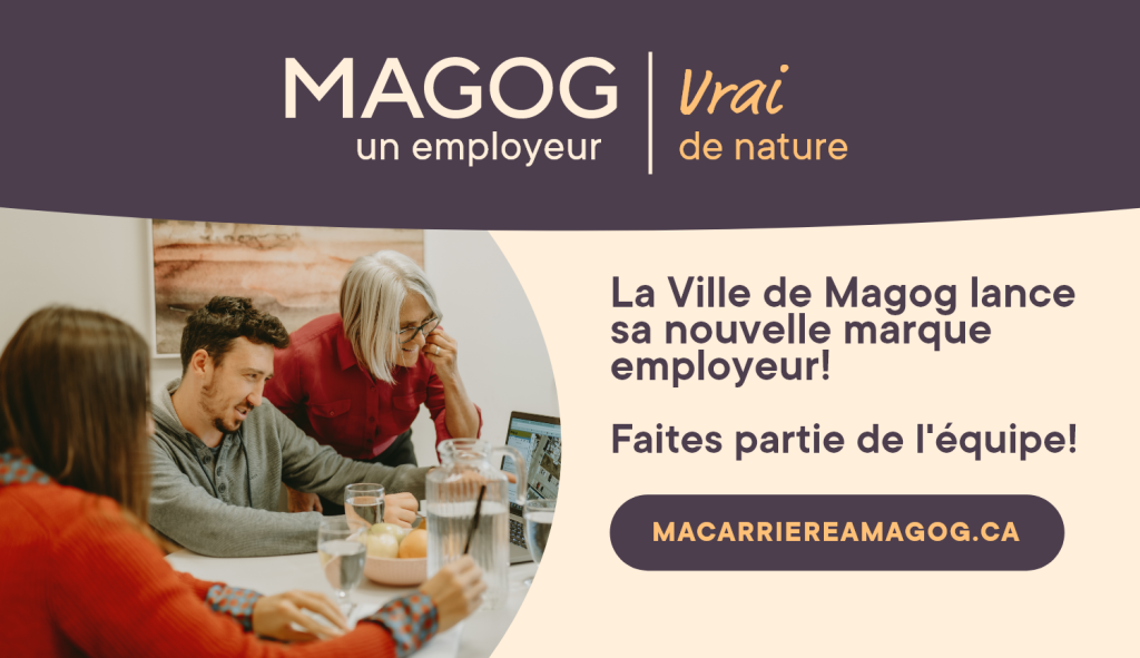 Diaporama d'accueil - La Ville de Magog lance sa nouvelle marque employeur!