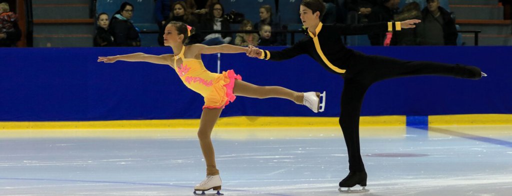 Compétition de patinage artistique, aréna, Ville de Magog