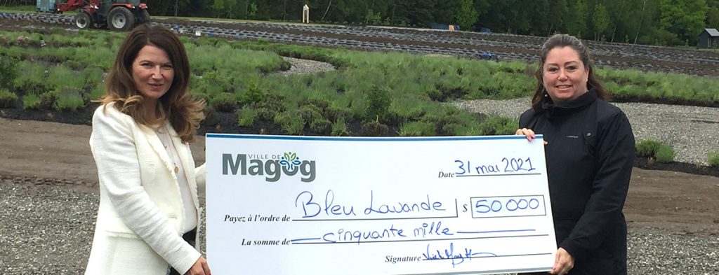 Communiqué - La Ville de Magog accorde une subvention de 50 000 $ à Bleu Lavande