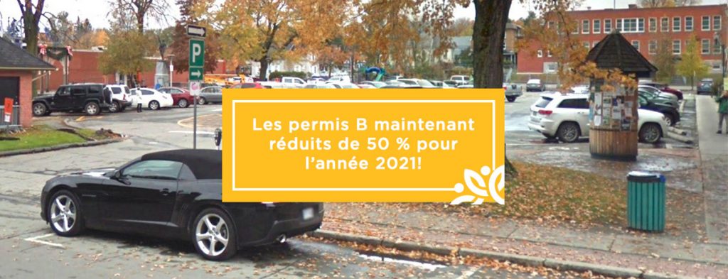 Actualité - Les permis annuels de stationnement sont maintenant réduits de 50 % pour l’année 2021