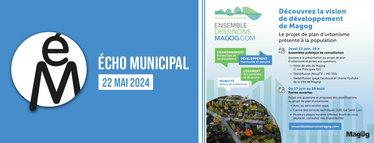 Écho municipal – 2024-05-22