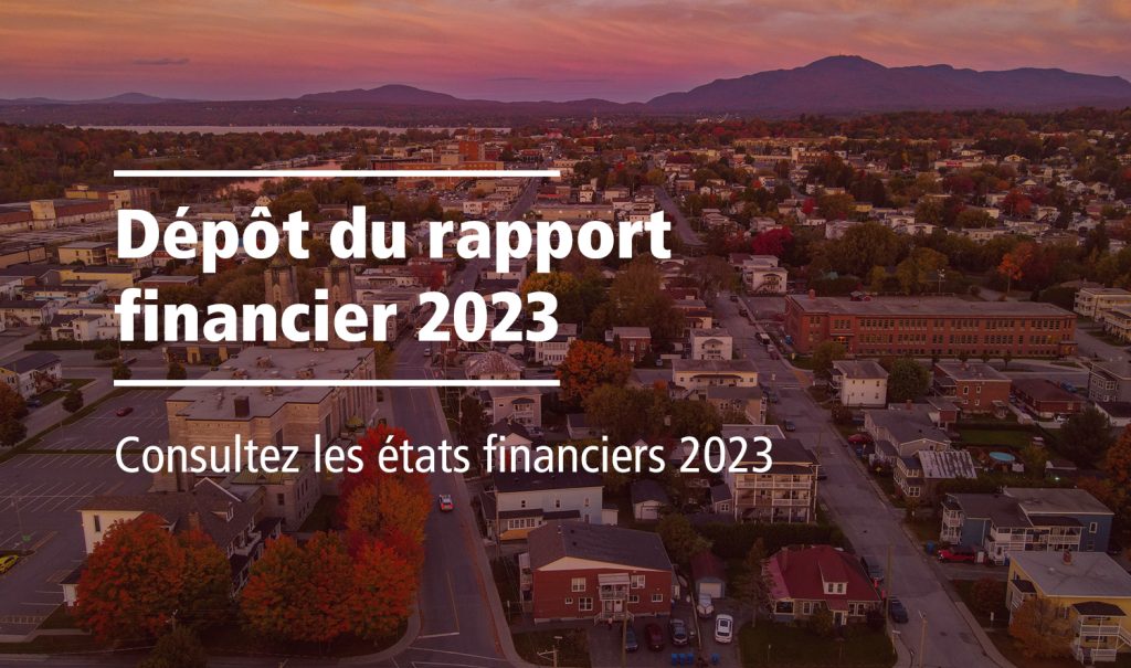Diaporama d'accueil - Rapport financier 2023