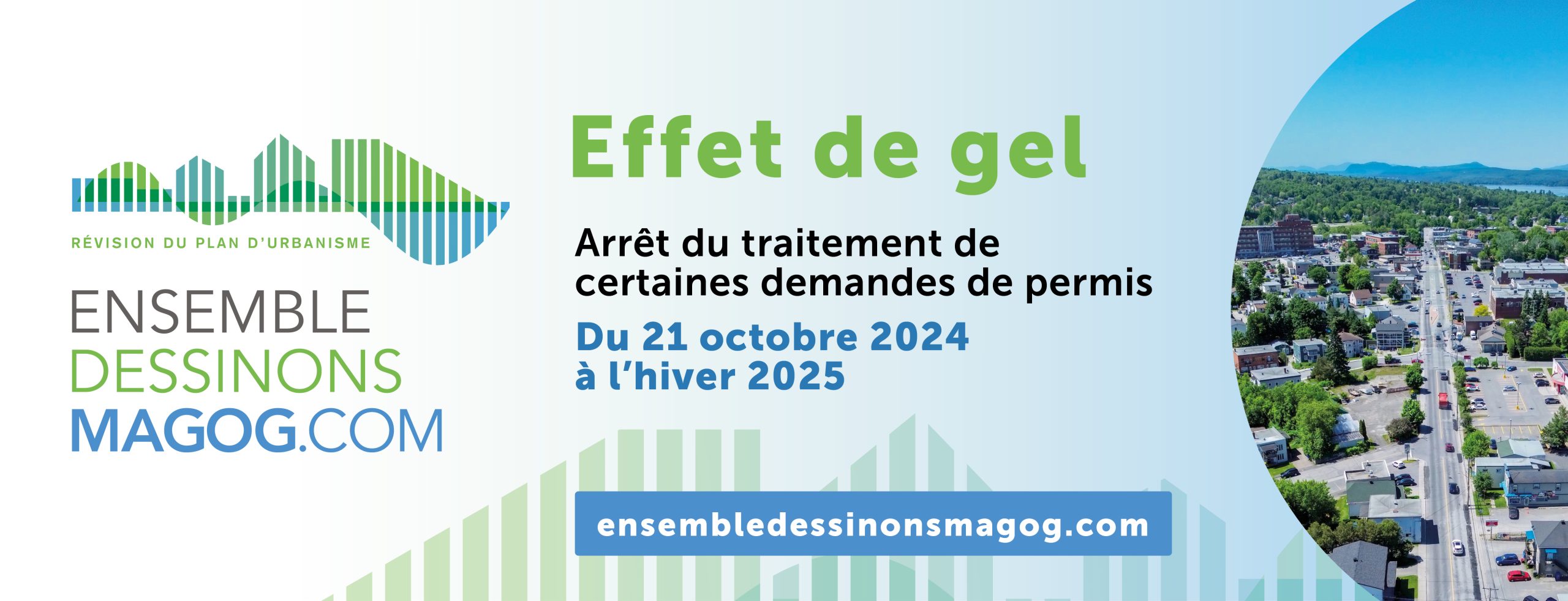 Actualité - Arrêt du traitement de certaines demandes de permis du 21 octobre 2024 à l’hiver 2025