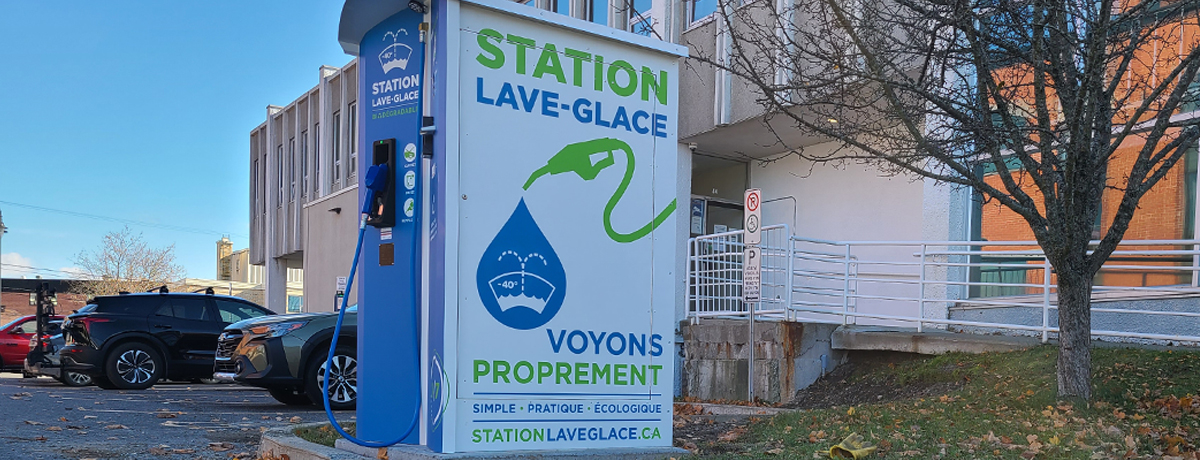 Communiqué - Nouveauté : Deux stations de distribution de lave-glace disponibles dès maintenant à Magog!