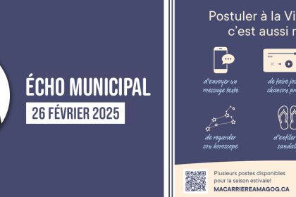 Écho municipal – 2025-02-26